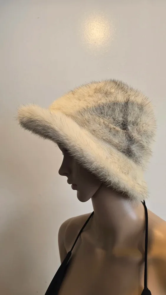 Mink Fur Hat small #Cleanout