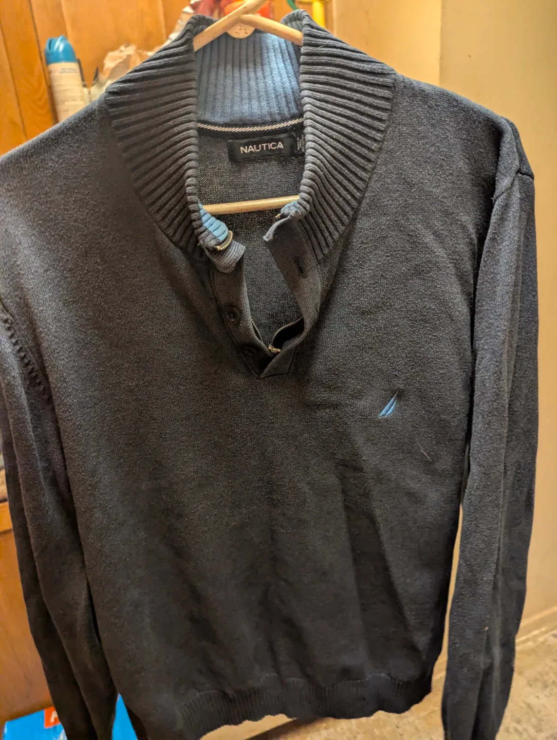 Nautica Grey Sweater - Size Medium