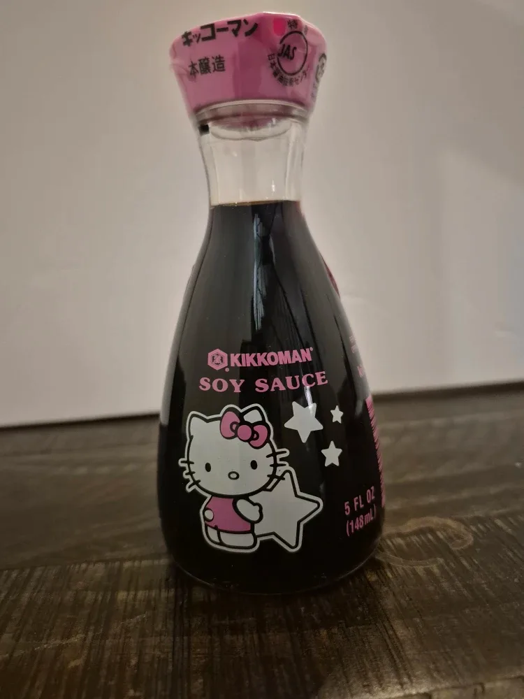 Kikkoman Hello Kitty Soy Sauce - Special Edition Pink Top