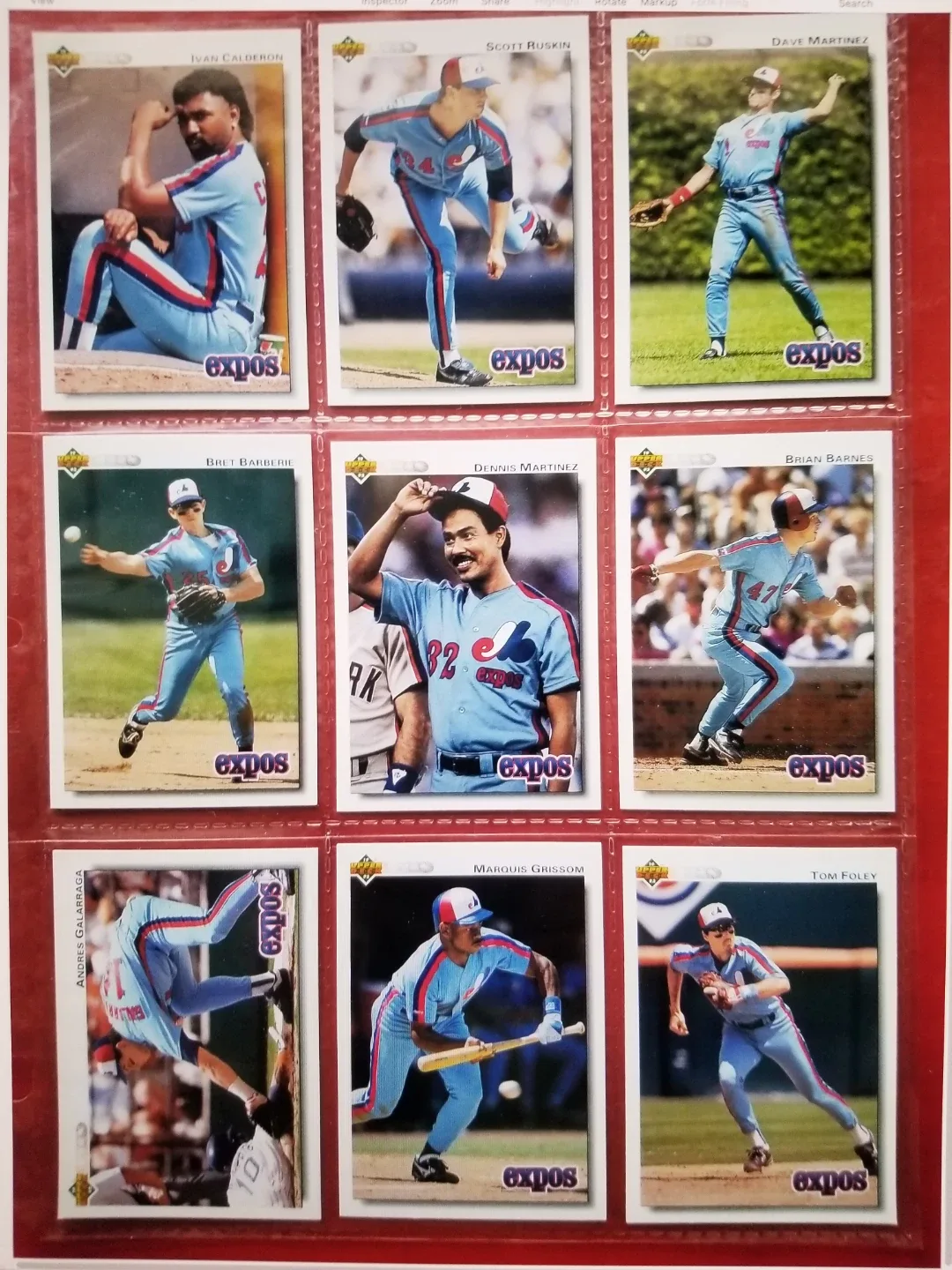 Montreal Expos Baseball Cards