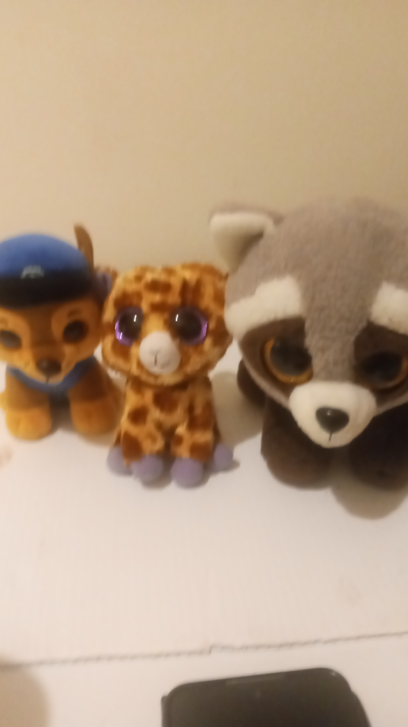 #Cleanuot-Ty Beanie Boos Plush Toys - Giraffe, Raccoon, Dog