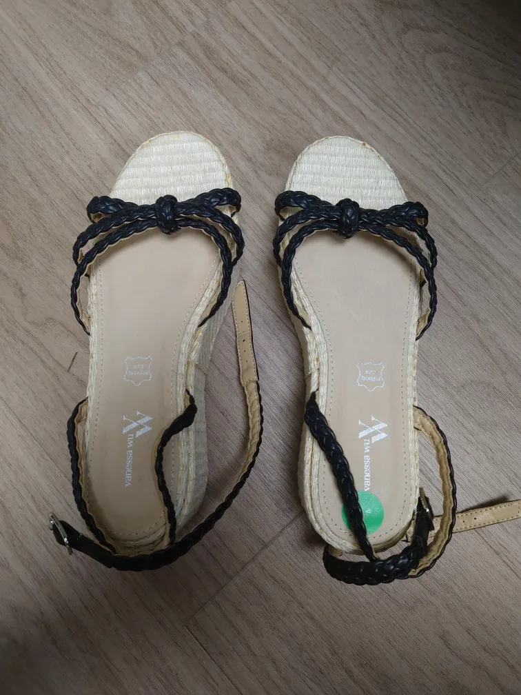 Vanessa Wu Wedge Sandals - Size 38