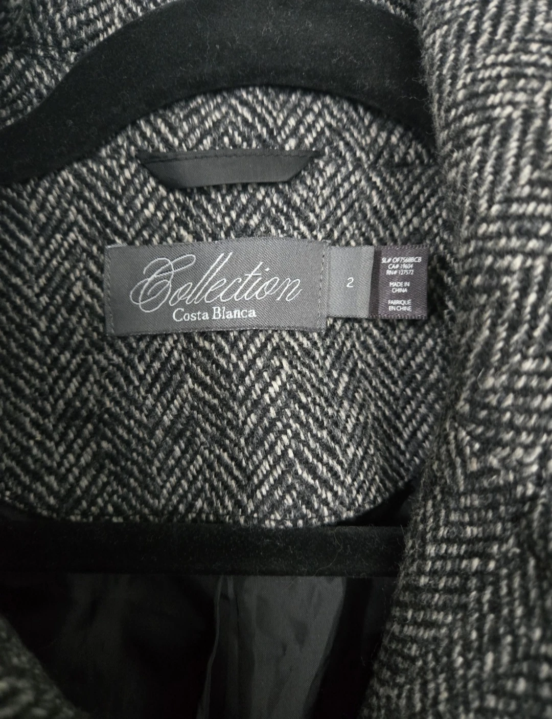 Costa Blanca Grey wool blend coat - Size 2 - photo 4