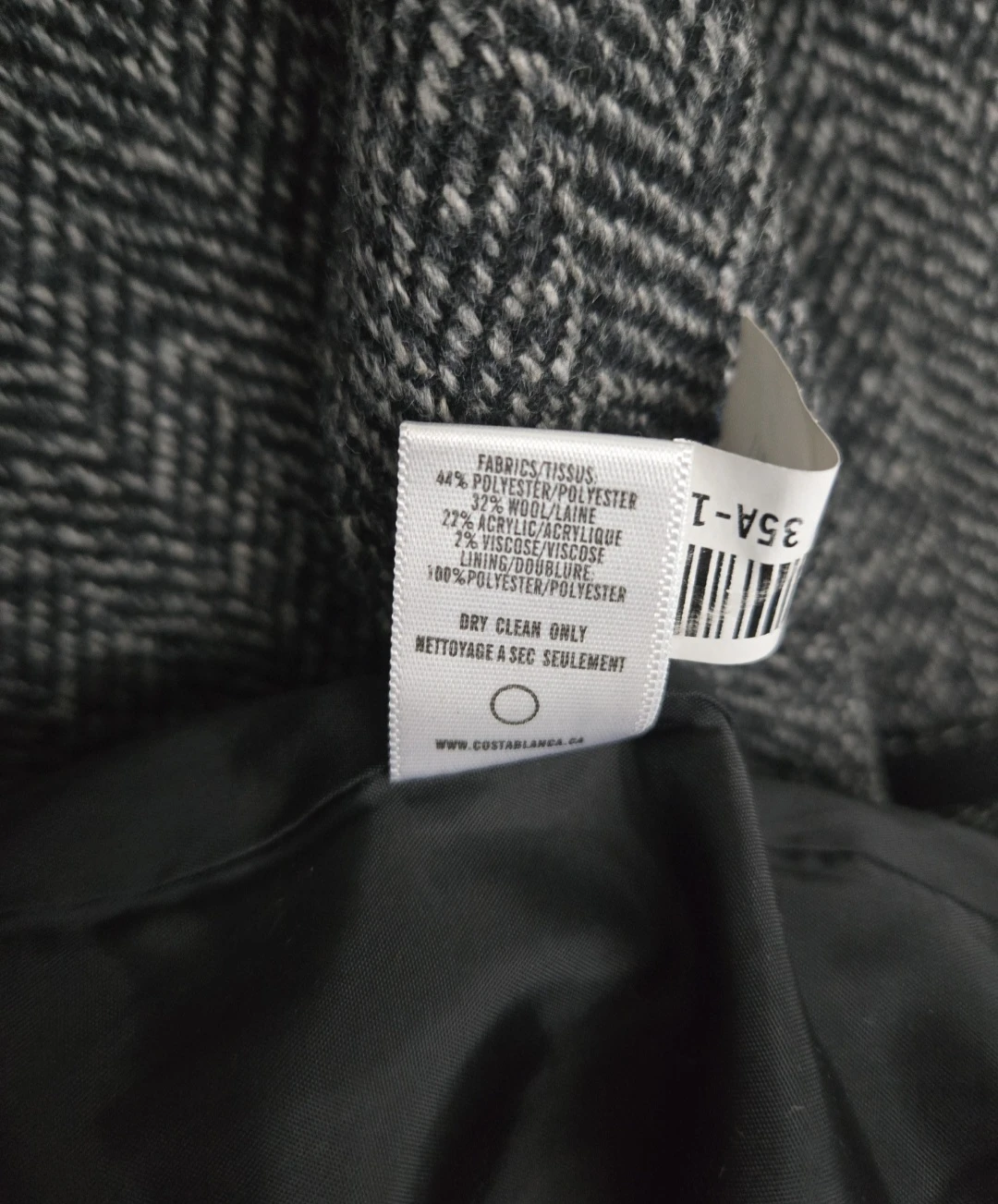 Costa Blanca Grey wool blend coat - Size 2 - photo 5