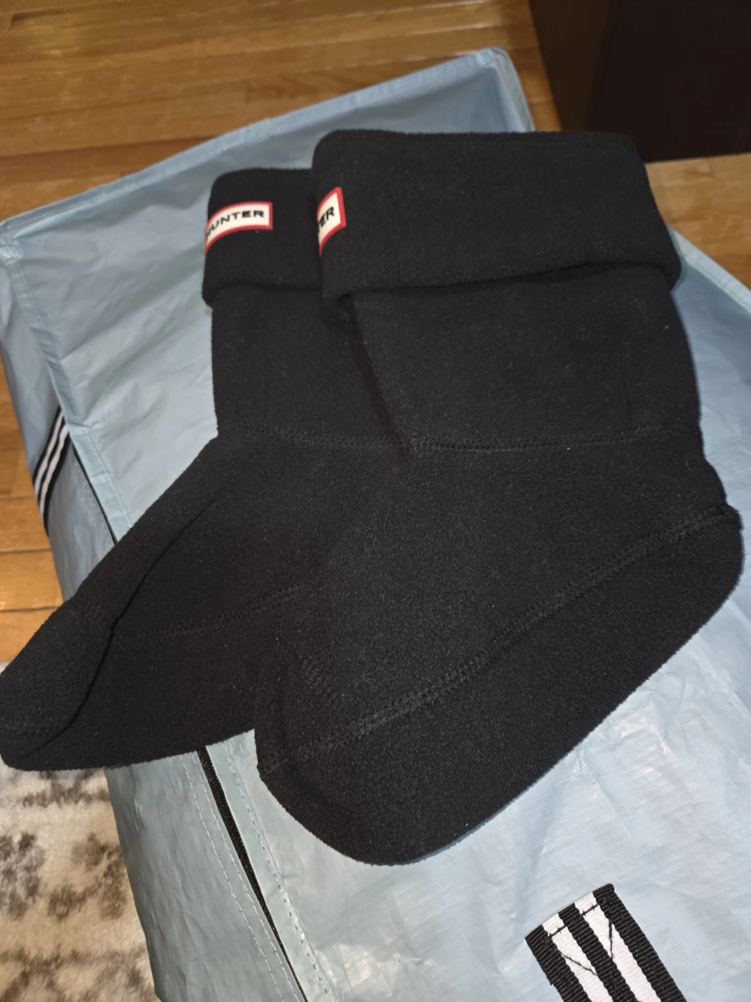 Hunter Black Fleece Welly Boot Socks