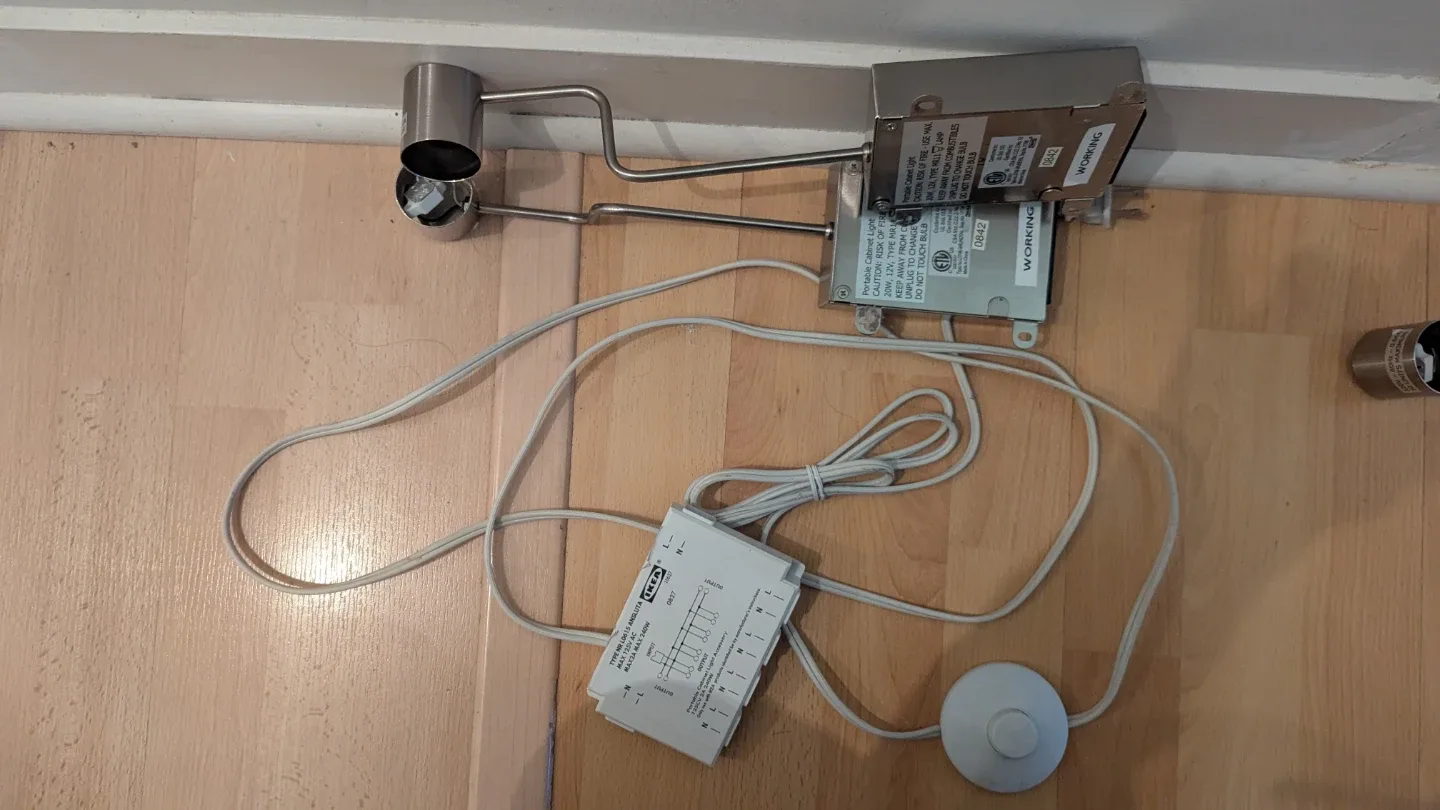 IKEA Grundtal cabinet lighting