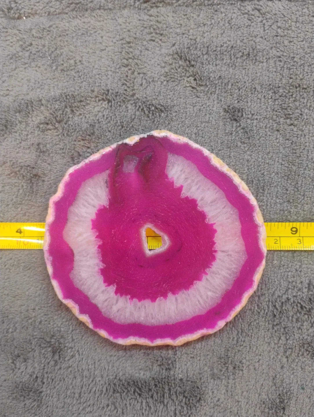 Natural Agate Slice Geode Polished Crystal Quartz Gemstone image indicator(2)