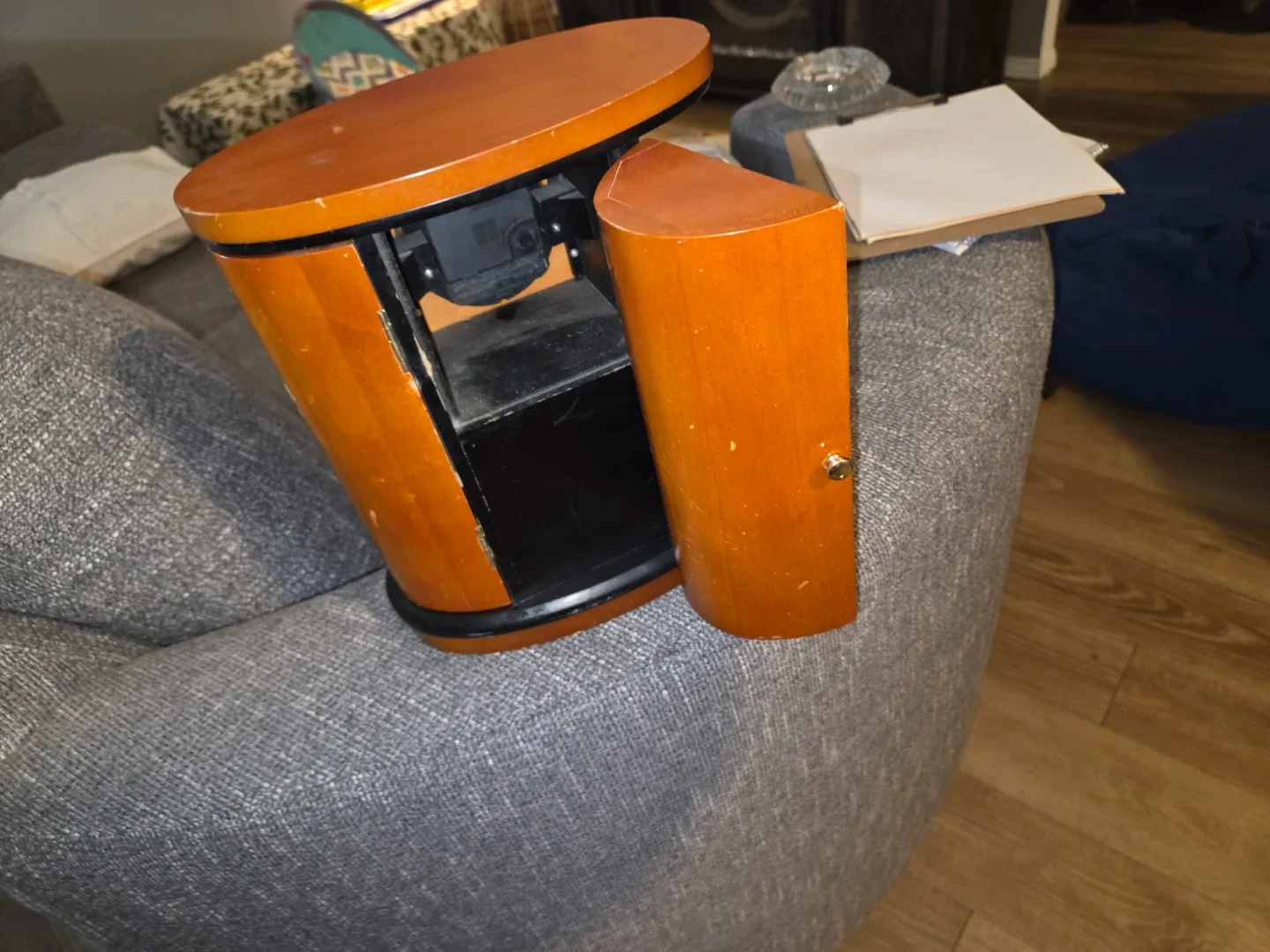 #cleanout Seth Thomas Jewelry Box with Clock image indicator(3)