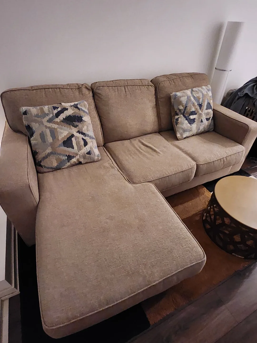 Beige Sectional Sofa/Couch