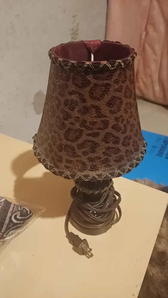 Leopard Print Accent Lamp