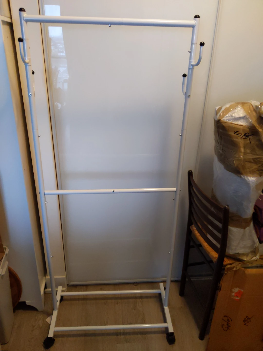New Double Rod Clothes Rack - White - photo 2