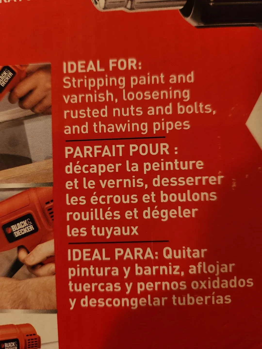 Black & Decker 1350W Dual Temperature Heat Gun - New image indicator(3)