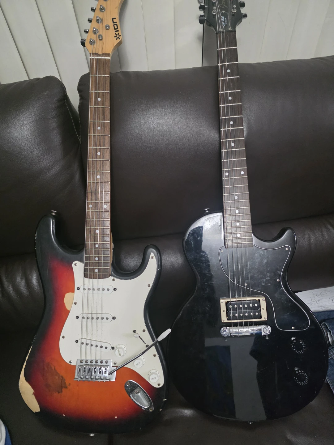 Two Electric Guitars - Xion & Unbranded