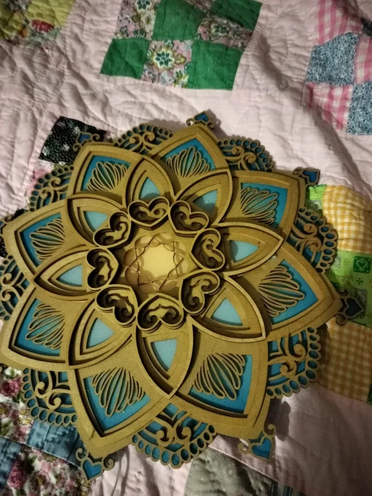 Wooden Mandala Wall Art image indicator(2)