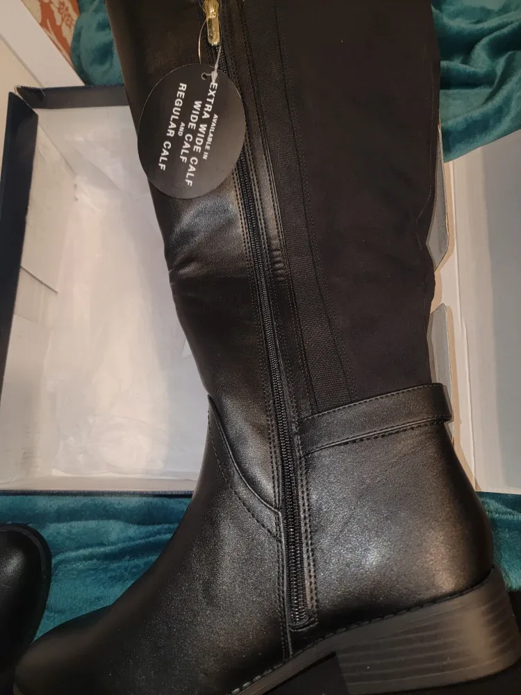 Karen Scott Women's Black Leandraa Wide Calf Riding Boots image indicator(9)