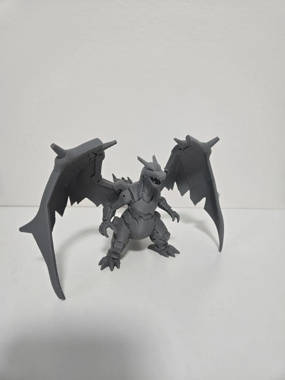 3D Printed Charizard Figurine - Grey