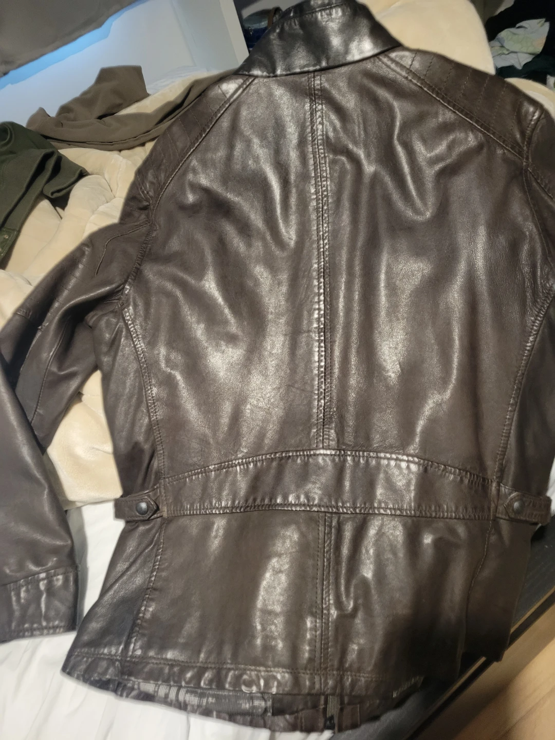 Hugo Boss Brown Leather Jacket - photo 3