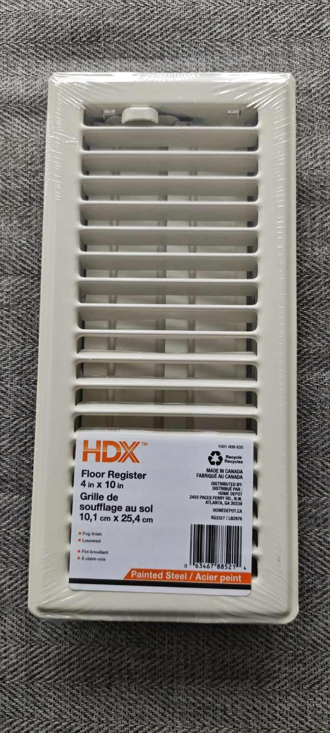 New HDX 4 in x 10 in Floor Register