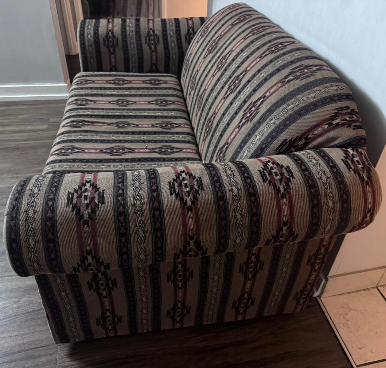 Patterned Loveseat Sofa