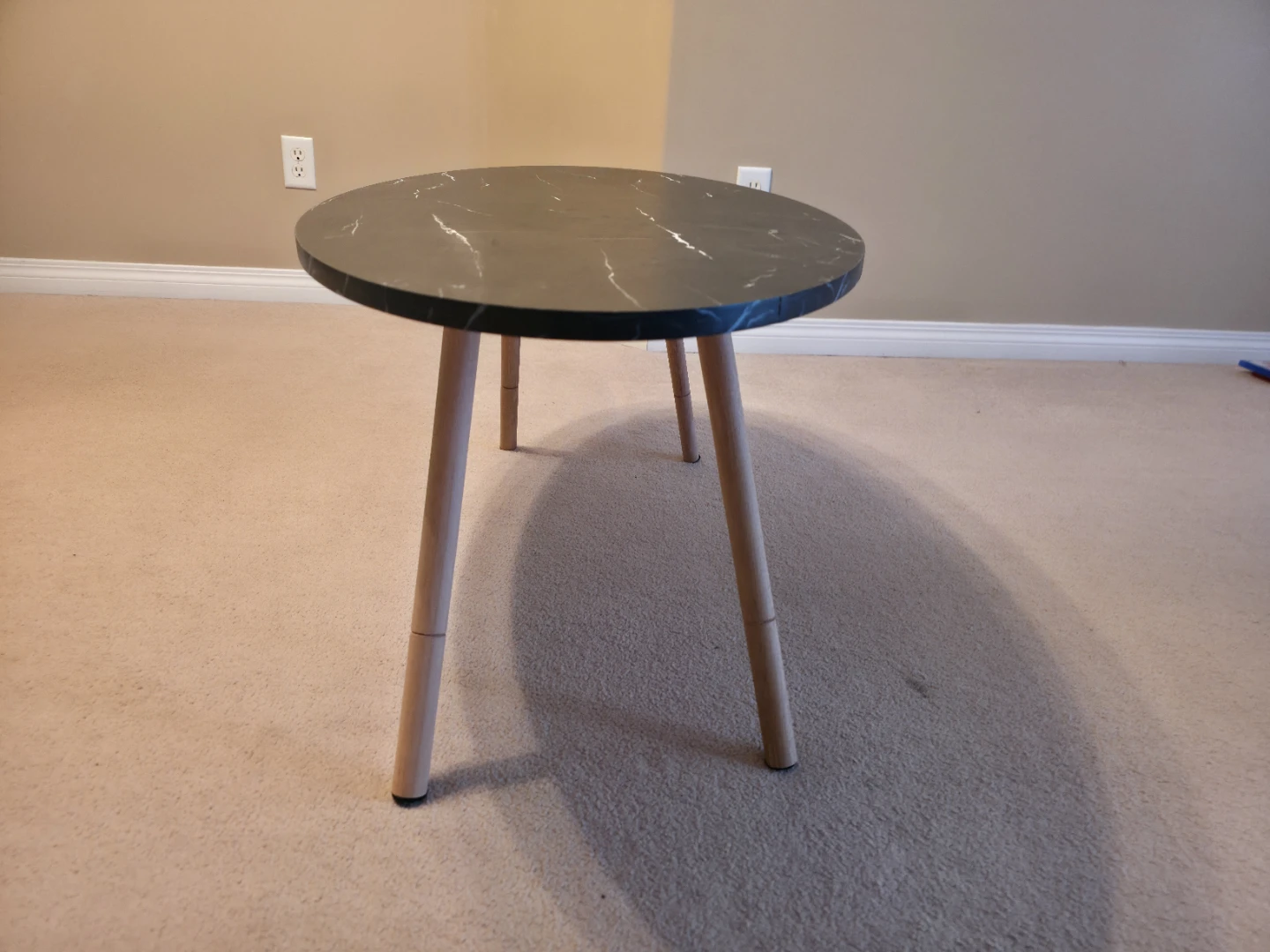 Round Black Coffee Table - photo 3