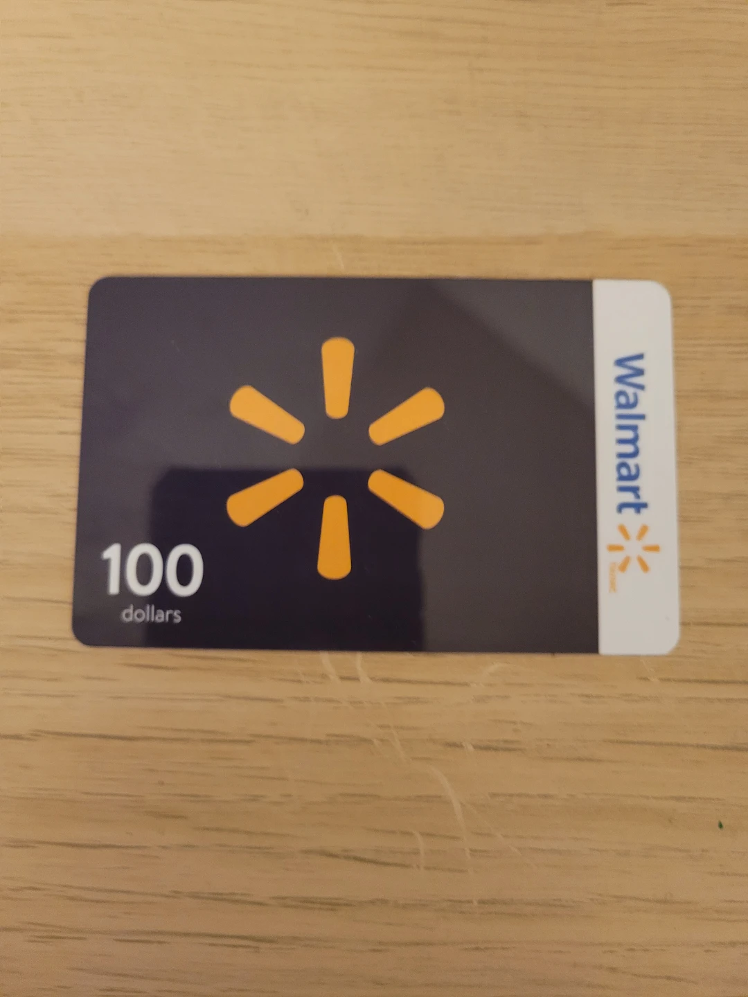 Walmart gift card 100$