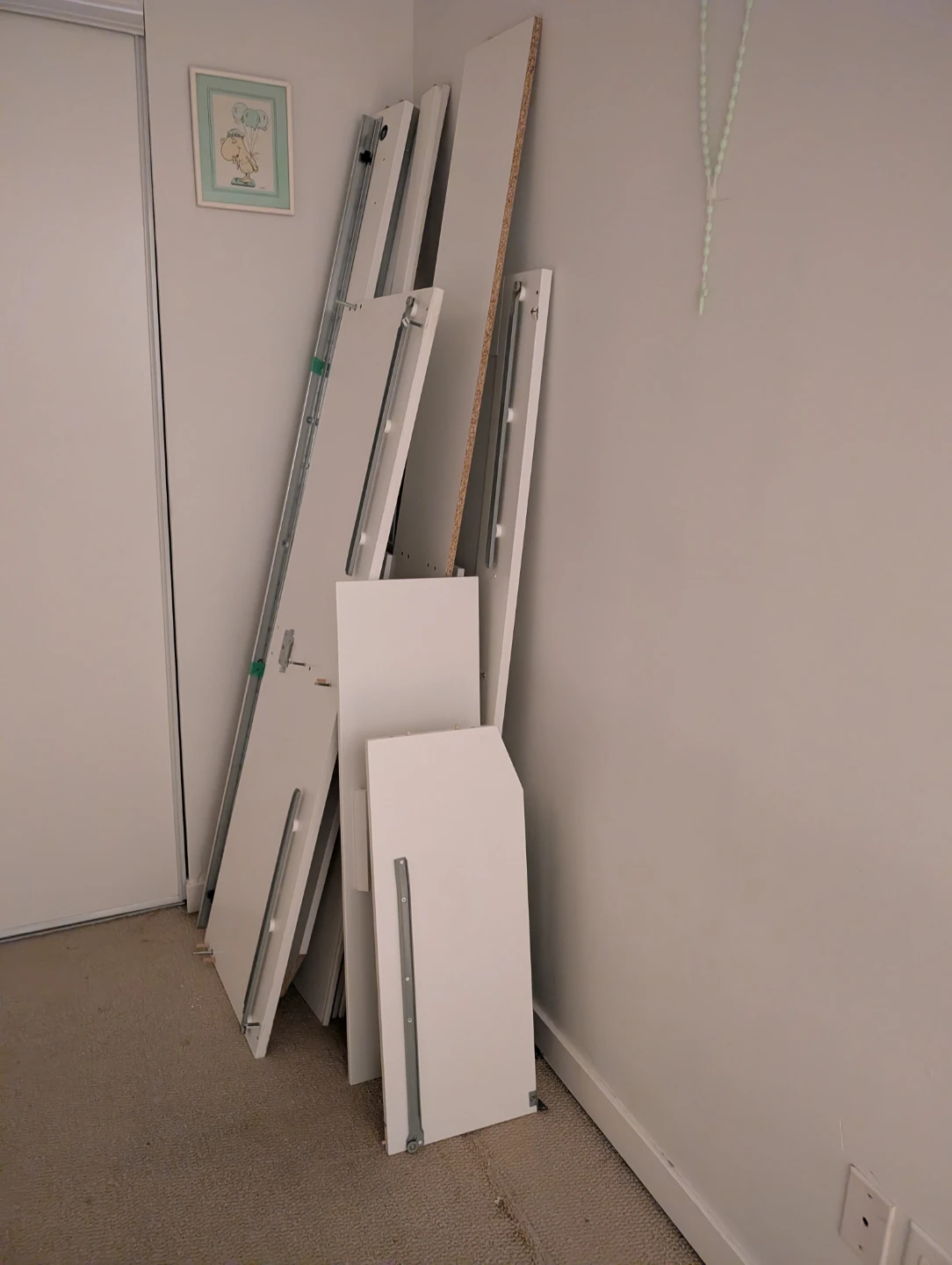 IKEA MALM White Bed Frame with 4 storage with Slats - photo 3