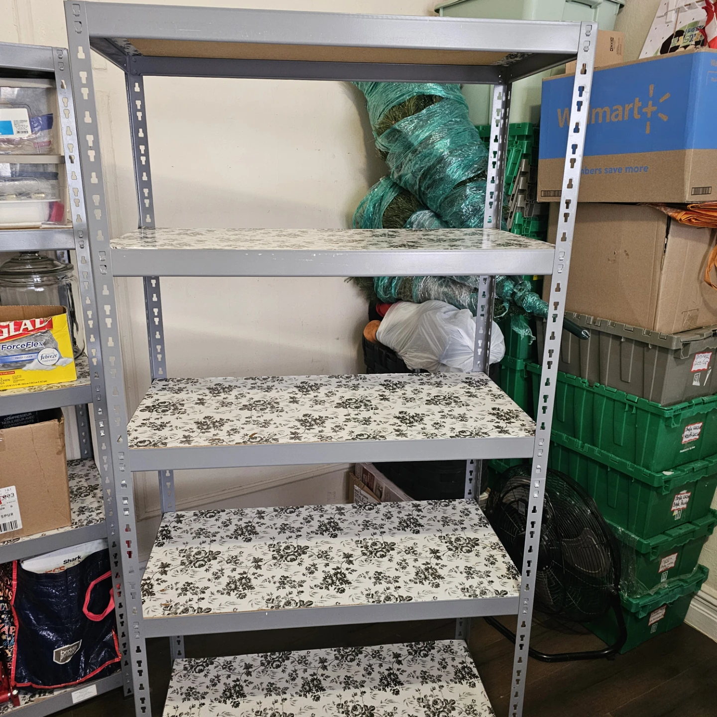 2  5-Tier Gray Metal Storage Shelf $25 each or $40 for both - photo 2