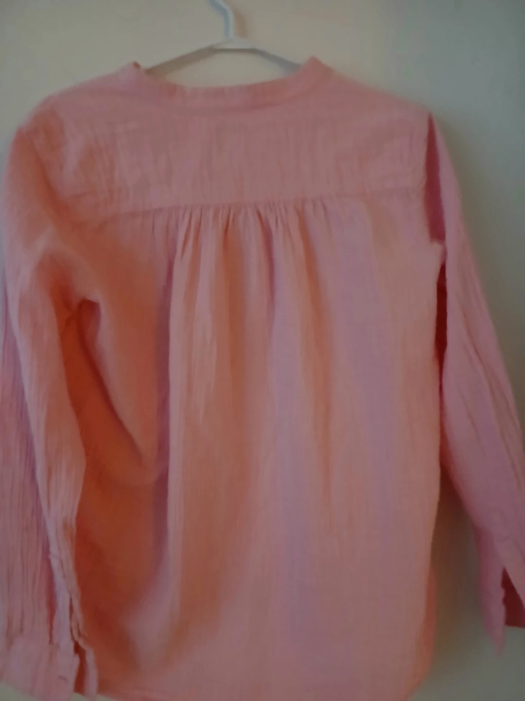 GAP Pink Cotton Gauze Button-Up - Size M - photo 4
