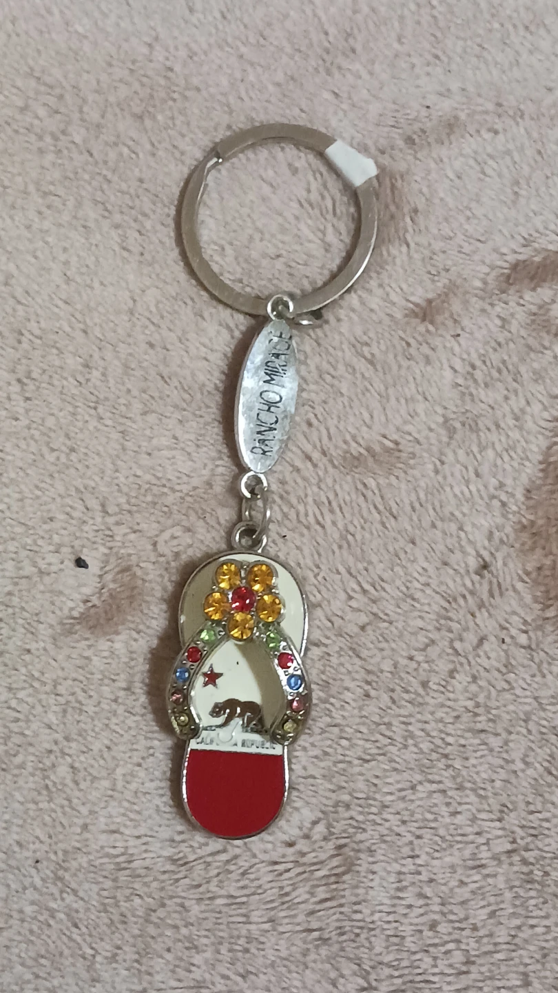California Republic Flip Flop Keychain