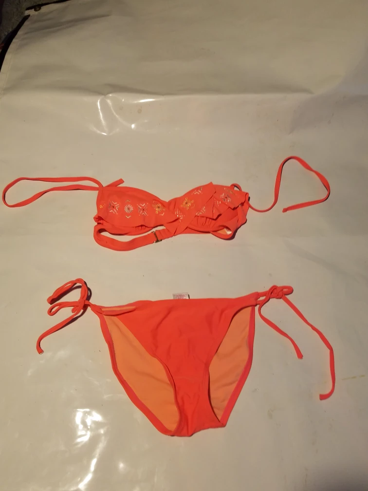 Xhilaration Orange Bikini Set, Size S/M