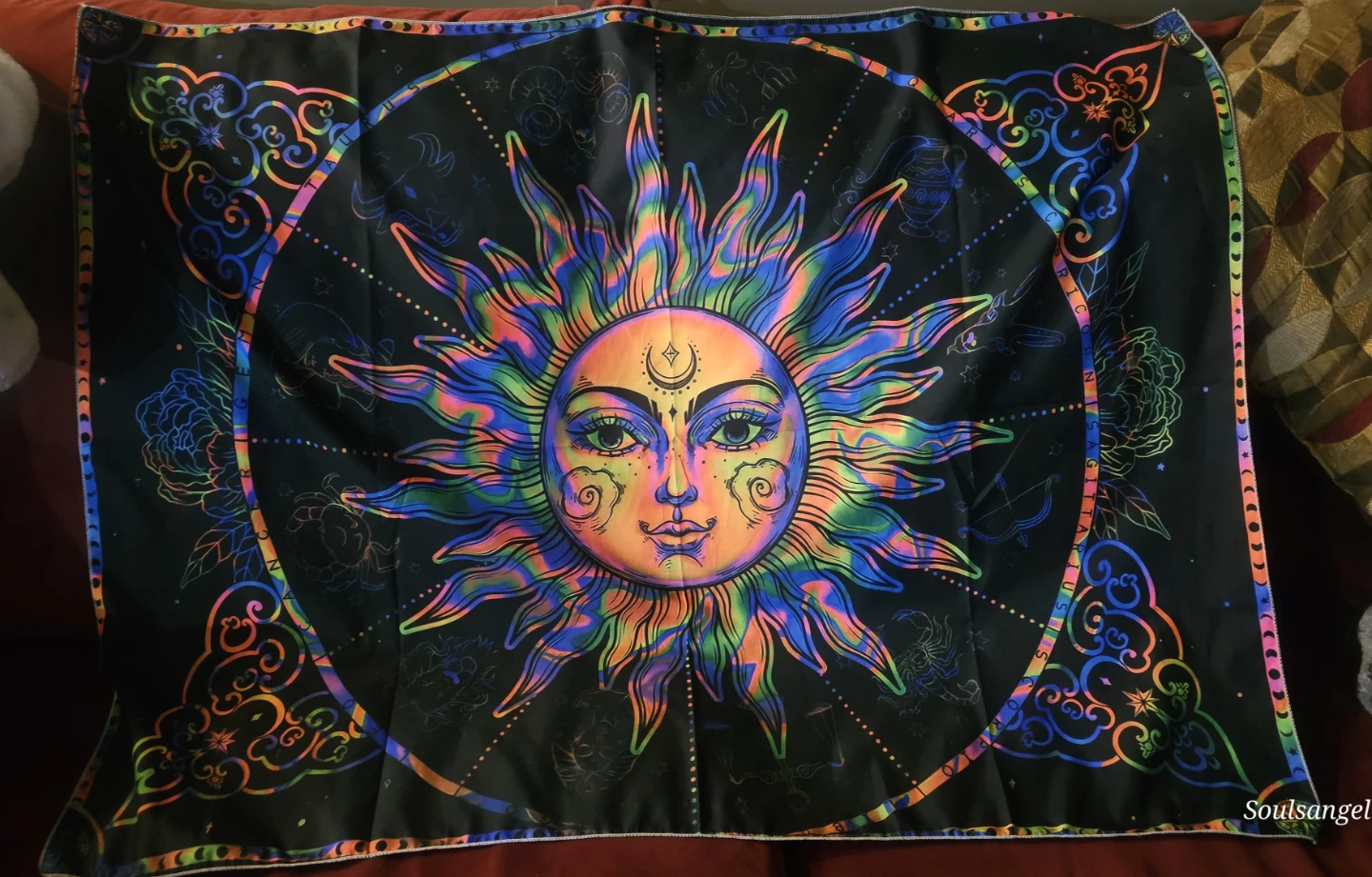 Celestial Sun Tapestry Wall Hanging