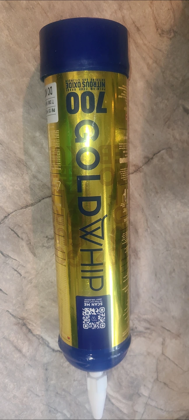 GoldWhip 700 Nitrous Oxide Catering Gas Cylinder 🧡