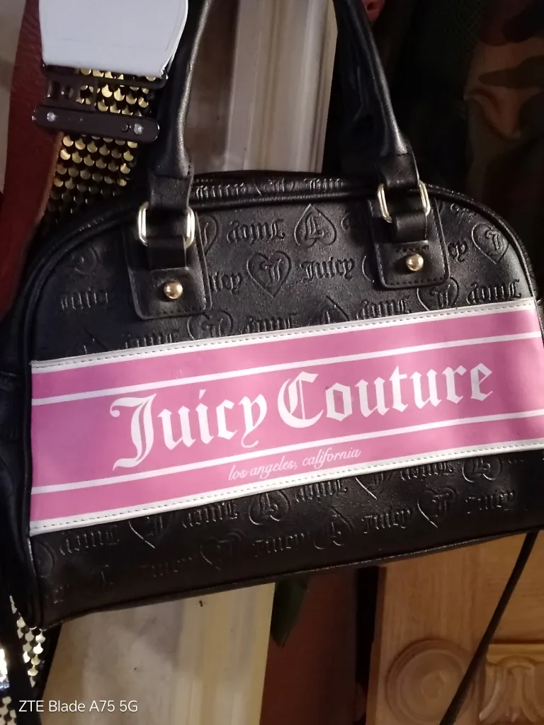 Juicy Couture Black Leather Satchel