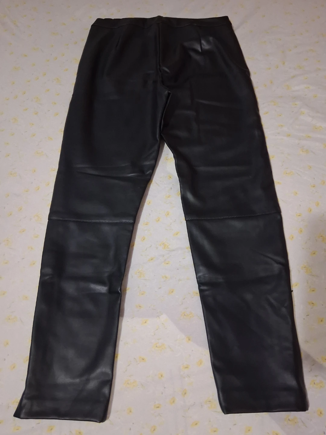 Zara Girl Black Faux Leather Pants - Size 10 - photo 3
