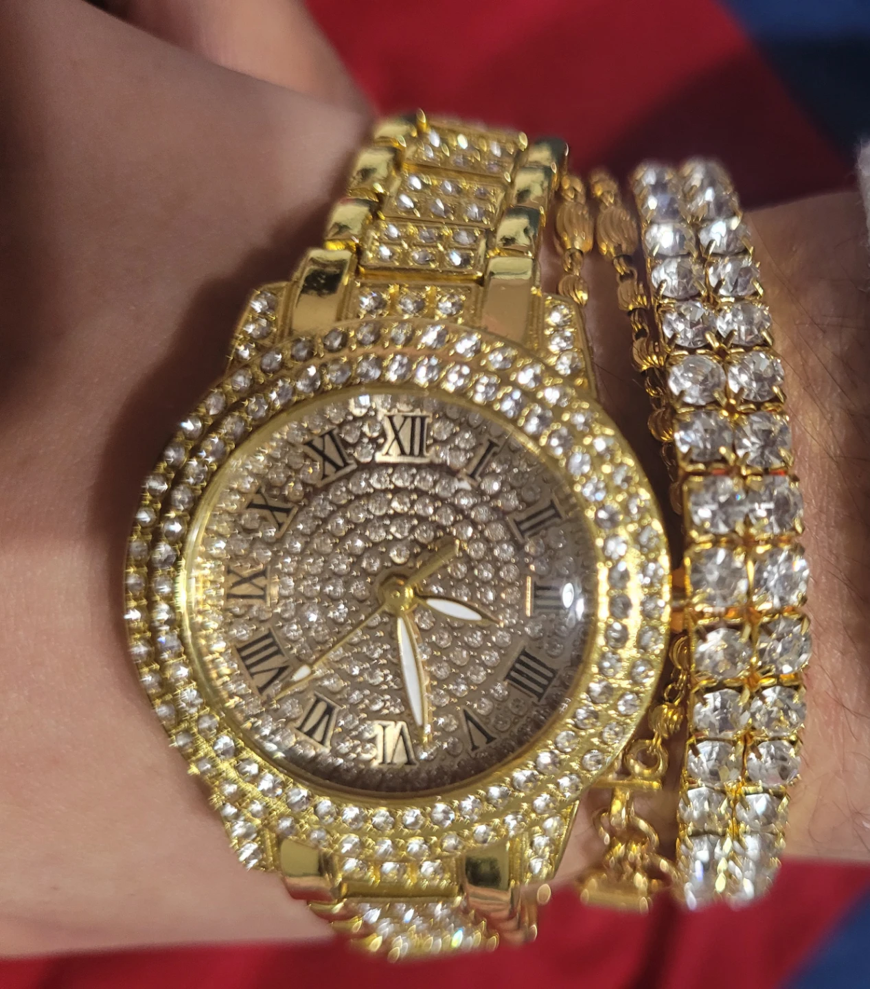 Gold Tone Watch & Bracelet Set - photo 3