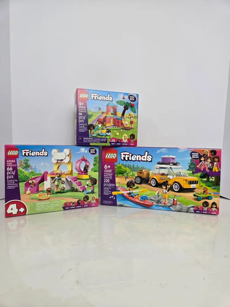 3 brand new sealed lego playsets  42659, 42665, 42640