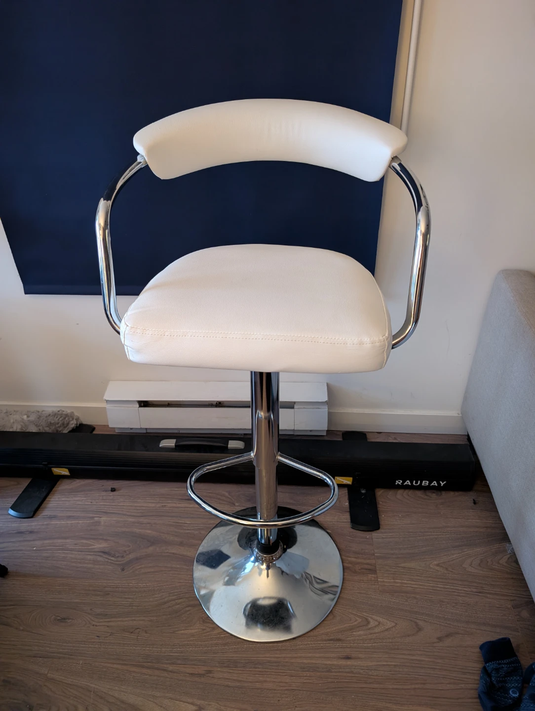 Two white barstools - photo 4