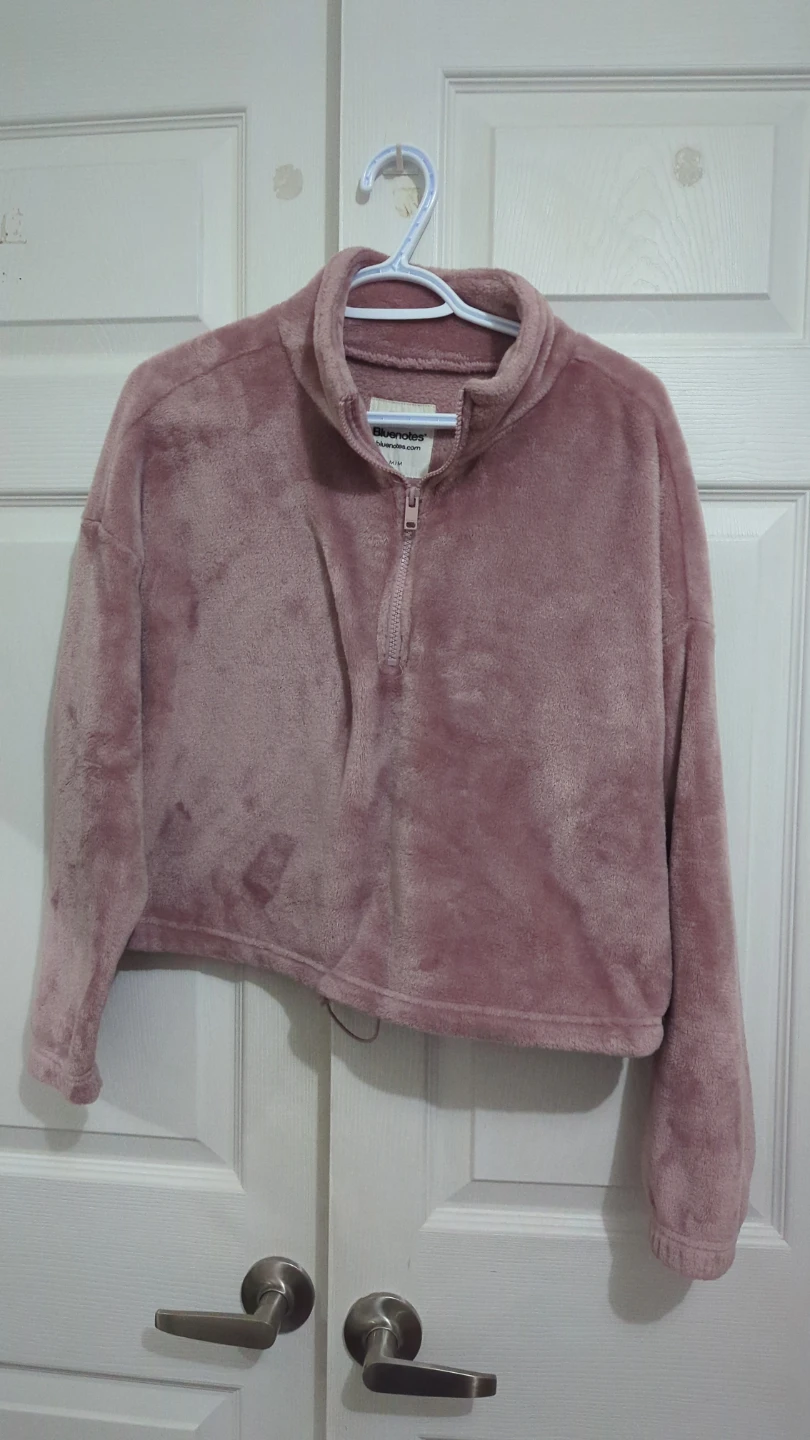 Bluenotes Quarter Zip Plush  - Size medium