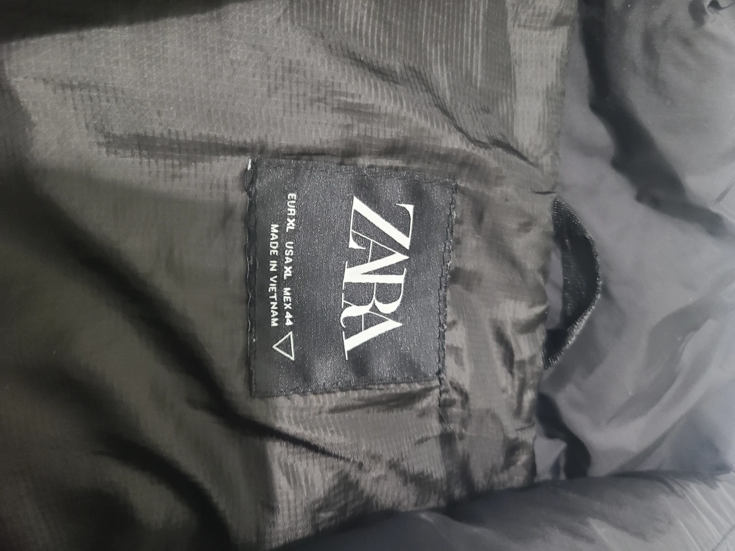 Zara Black Puffer Jacket XL - photo 2