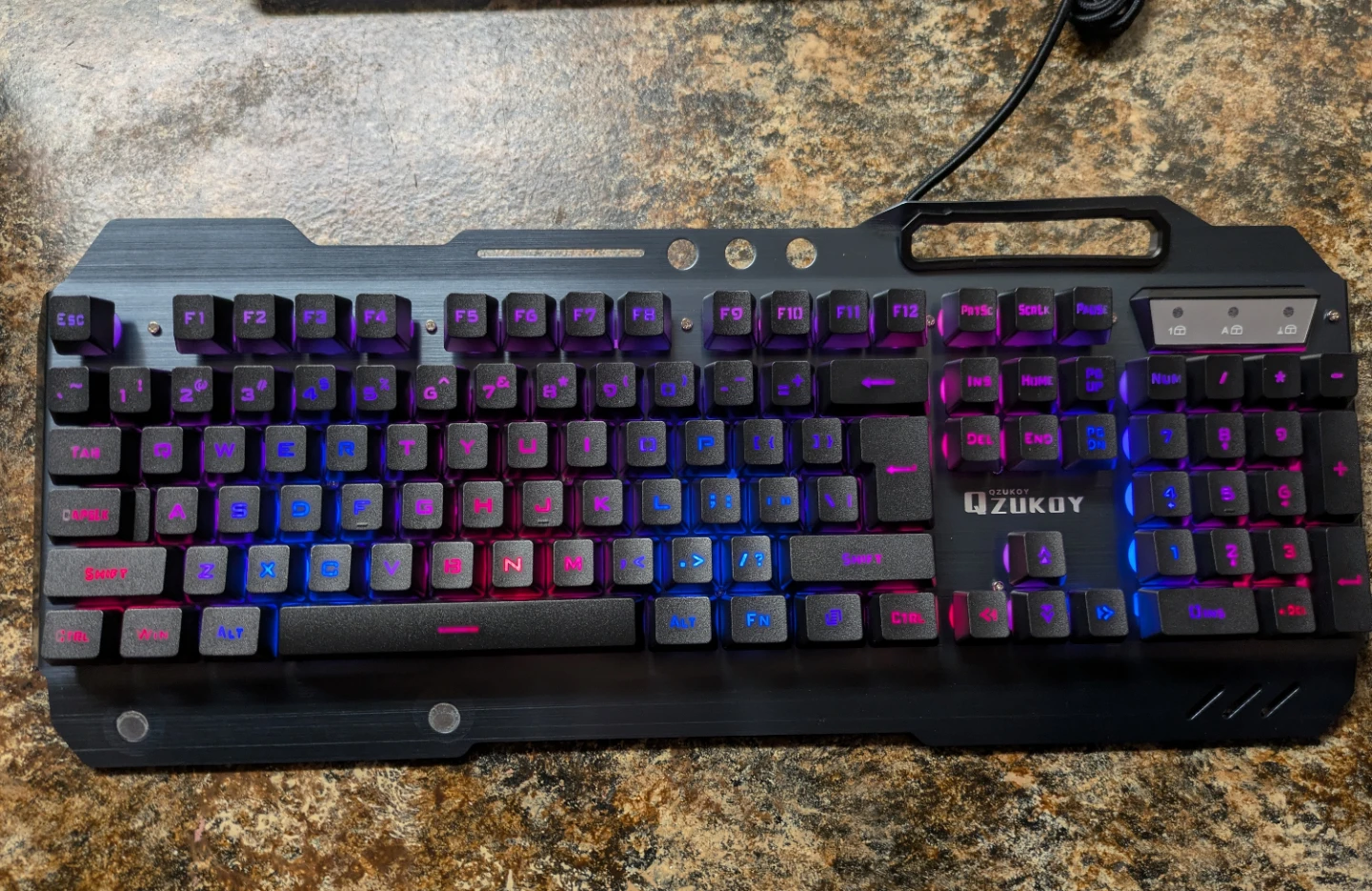 Ergonomic Backlit Gaming Keyboard & Mouse Set - photo 2