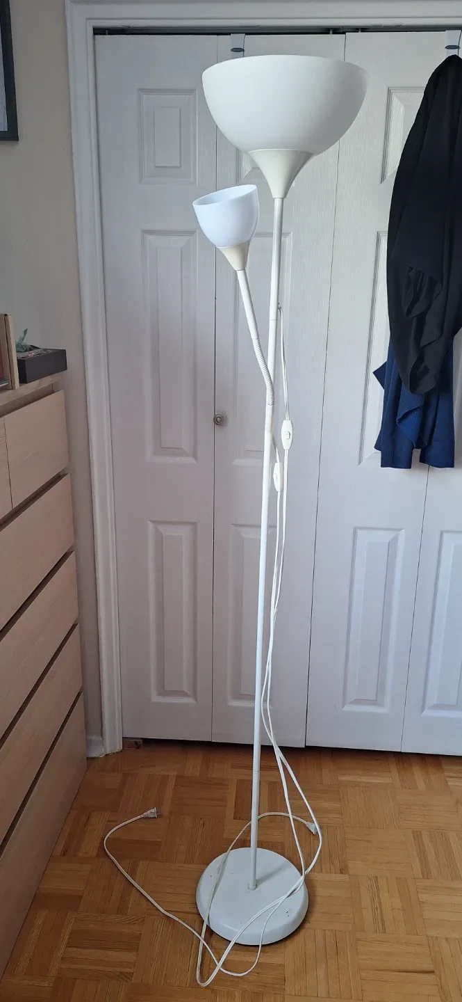 IKEA Floor Lamp with Reading Light#cleanout