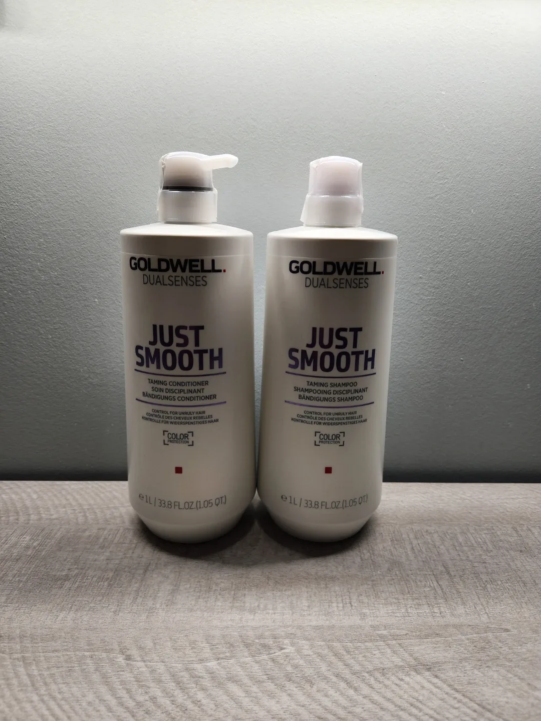 NEW Goldwell Dualsenses Just Smooth Shampoo & Conditioner - 1L