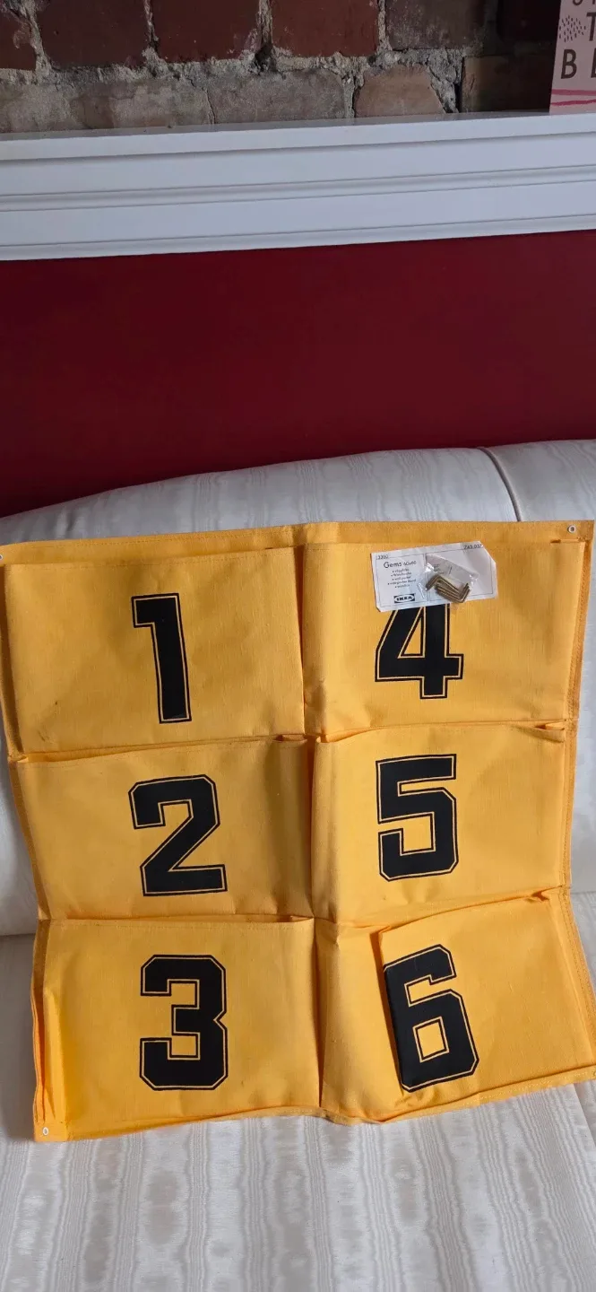 IKEA Stugvik Yellow Storage with 6 Pockets