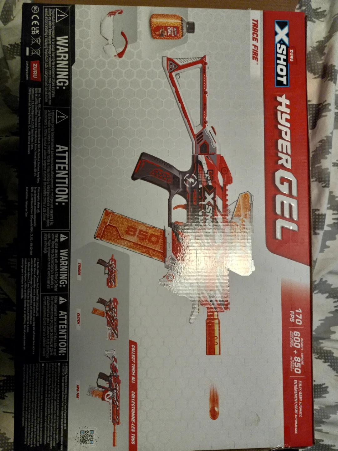 Zuru XShot Hyper Gel Trace Fire Blaster - photo 3