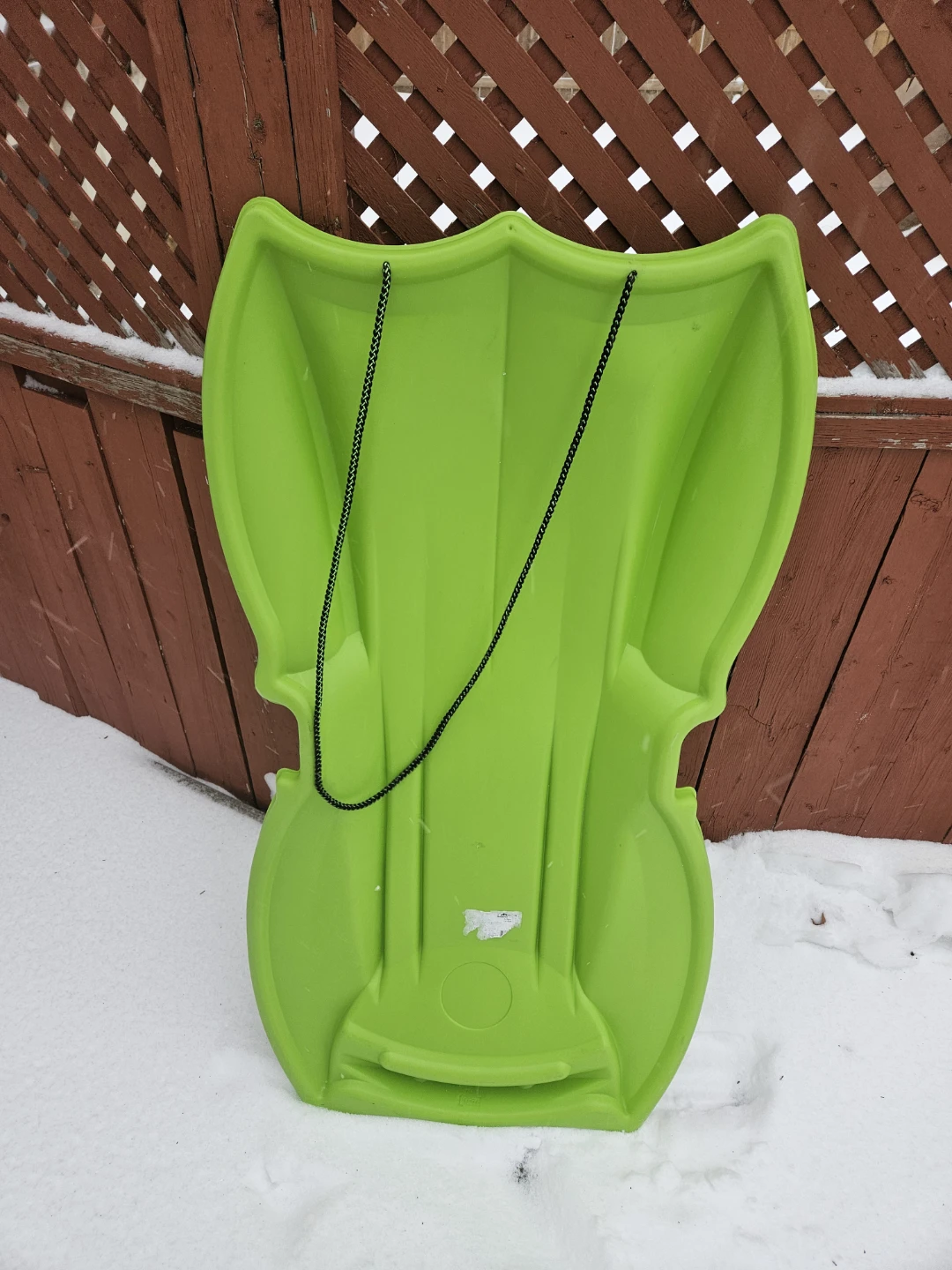 Green Snow Sled