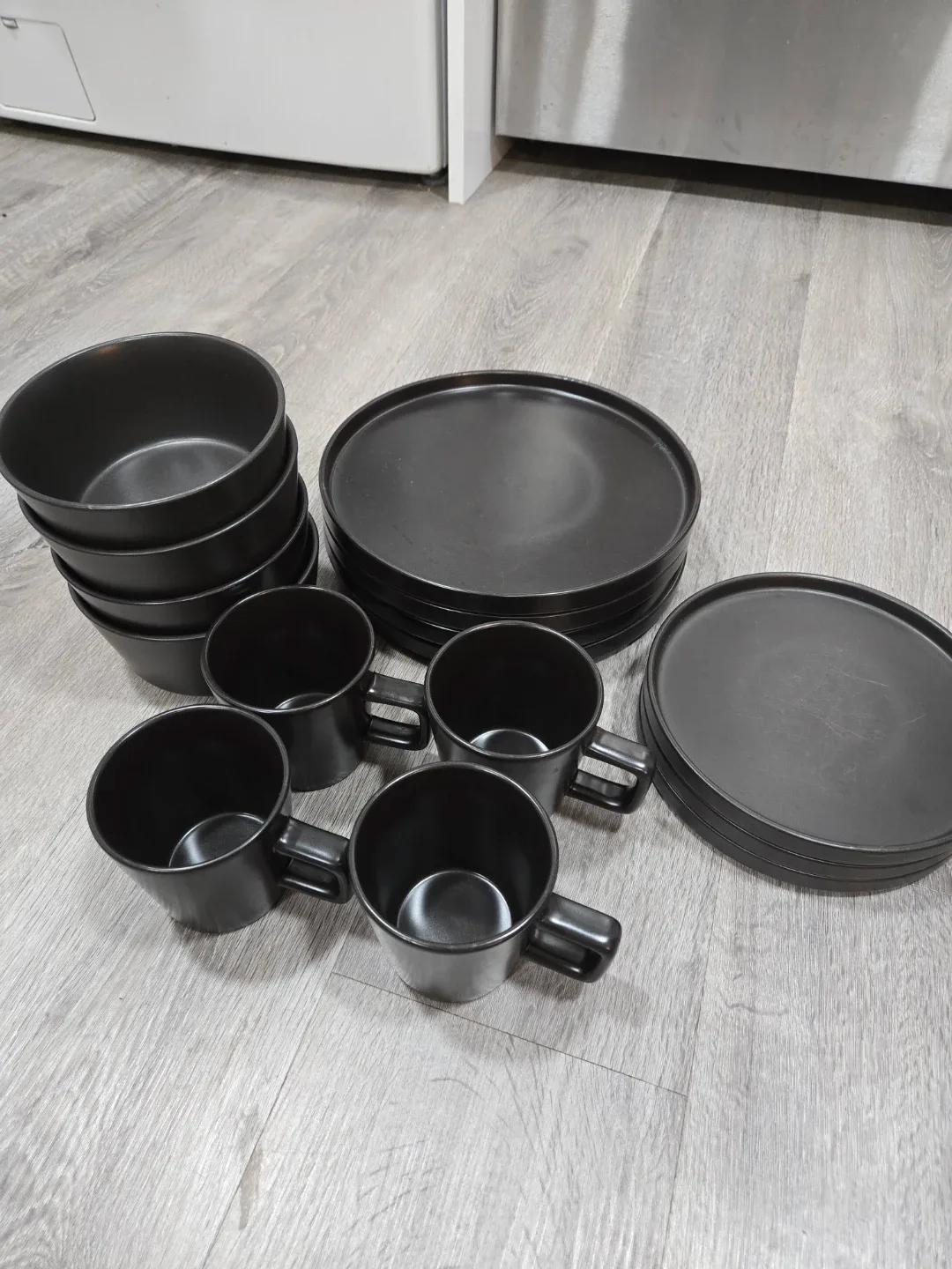 Black Dinnerware Set - China