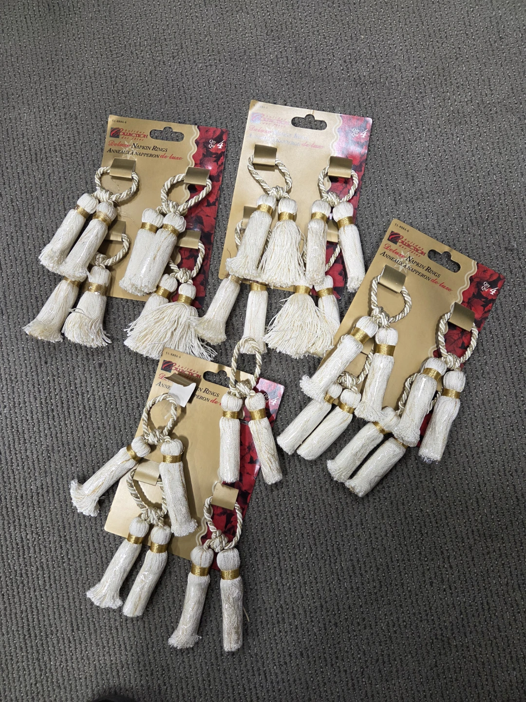 Collection de Luxe Napkin Rings 4 sets of 4