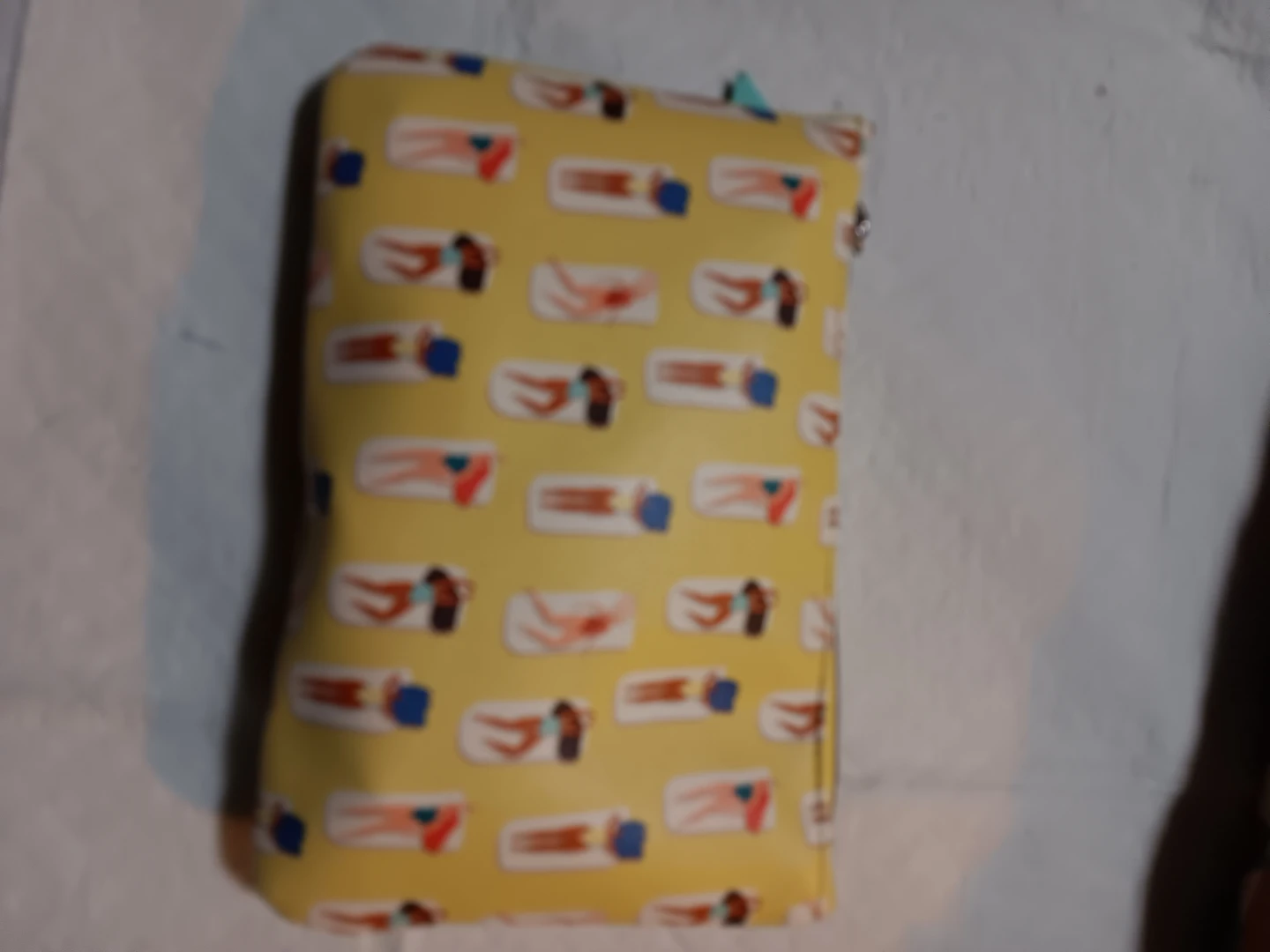 Yellow Patterned Pouch #gifting