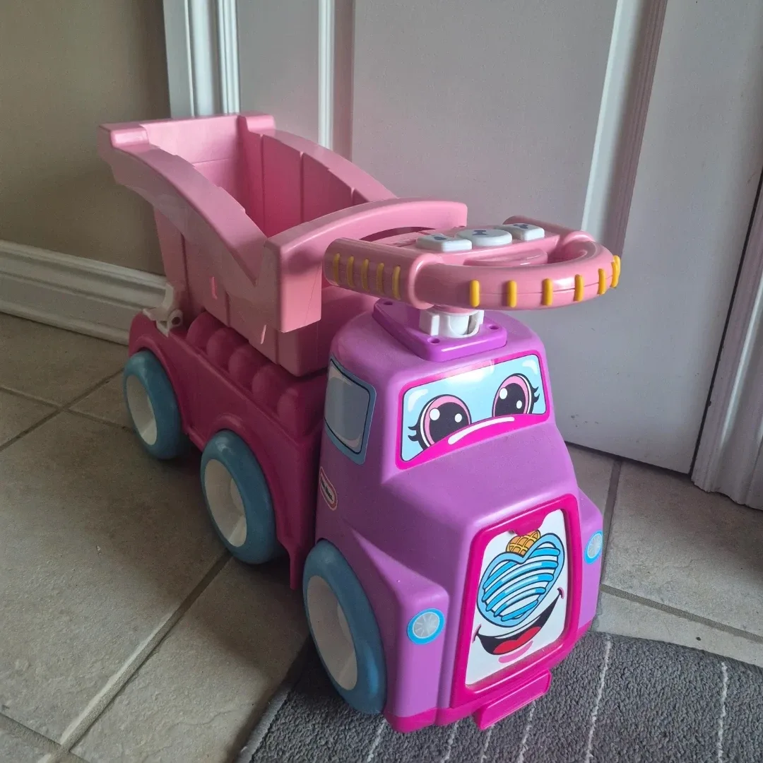 Little Tikes Pink Dump Truck Ride-On