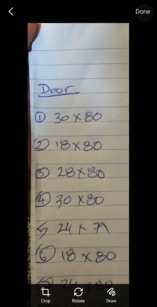 White doors with hand door image indicator(7)